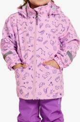Didriksons Norma Print Jacket 3 Lánykabát - doodle orchid pink - 80_92_cm