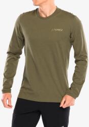 Adidas Terrex Xploric Logo LS Tee Hosszúujjú - olive strata - XL