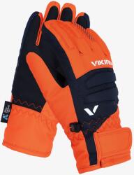 Viking Flinx Ski Gyerek kesztyűk - orange/navy - 5