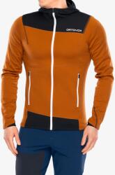 ORTOVOX Fleece Light Hoody Kapucnis felső - bristle brown - S