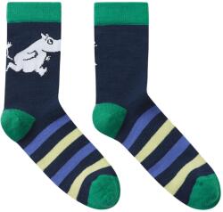 Reima Moomin Randig Gyerekzokni - navy - 70% wełny merino