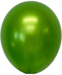 Balloons4party Set 100 baloane latex metalizat verde deschis 13 cm