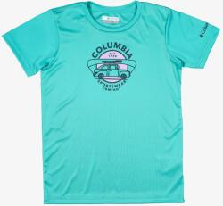 Columbia Mirror Creek Short Sleeve Graphic Shirt Póló Lányoknak - geyser/graphic - 152_164_cm