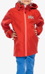 Helly Hansen Juell Rain Jacket Gyerekkabát - poppy red - 134-140 cM