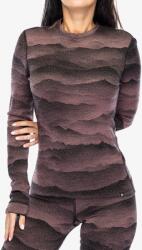 ODLO Merino Ridgelines BL Top Crew Neck LS Termoaktív női felső - fudge/black - XL