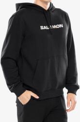 Salomon Logo Perf HD Kapucnis felső - deep black - M