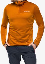 ORTOVOX Fleece Light Grid ZN Hoody Kapucnis felső - sly fox - L