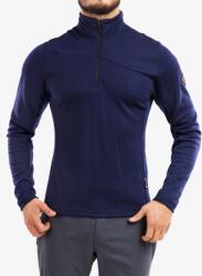 Sensor Merino UP L/S Fleece Short Zip Felső - deep blue - S