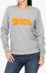 Fjallraven Logo Sweater Női Felső - grey melange - L