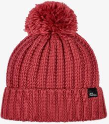 Jack Wolfskin Highloft Knit Beanie Női téli sapka - red coral - S