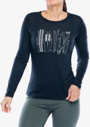 Super Natural Super. natural Fourski Ls Hosszú ujjú női póló - blueberry/fresh white - XL