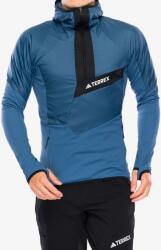 Adidas Terrex Techrock Ultralight Half Zip Hooded Fleece Kapucnis felső - wonder steel - M