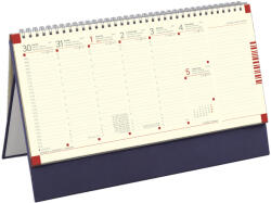 TopTimer Jegyzettömbös, krém (Chamois) lapos, álló asztali naptár C051, Kék