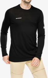 MAMMUT Tree Wool FL Longsleeve Felső - black/black - S
