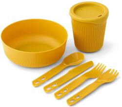 Sea to Summit Passage Dinnerware Set 6P Edénykészlet - yellow - 720 ml/335 ml