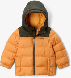Columbia Puffect Hooded Jacket Gyerekkabát - sunstone/greenscape - 128_140_cm
