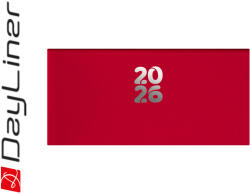 Dayliner Pannon, fekvő zsebnaptár, Piros
