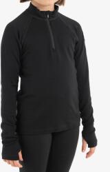 Icebreaker Kids 260 Tech LS Half Zip Gyermek pulóver - black - 98/104 cM
