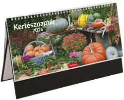 TopTimer Kertész, képes, álló csonkalapos asztali naptár T054, Fekete