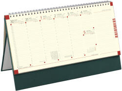TopTimer Jegyzettömbös, krém (Chamois) lapos, álló asztali naptár C051, Zöld