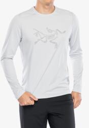 Arcteryx Cormac Logo LS Futófelső - solitude heather/void - XXL