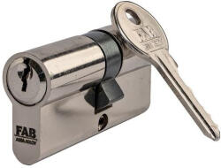 FAB HOME 1.00*/DNs 30+35 zárbetét, 3 kulcs, fényes nikkel, bliszter (STP012110394)