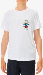 Rip Curl Icons Surflite S/S Rash V- Boy Póló Fiúknak - white - 116_128_cm