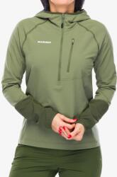 MAMMUT Madris Light ML Half Zip Hoody Női felső - marsh/dark marsh - M