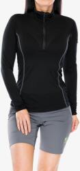 Sensor Merino Active Tee L/S Zip Termoaktív Női Felső - black - L