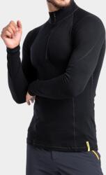 Sensor Merino DF Tee L/S Zip Felső - black - S