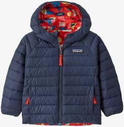 Patagonia Baby Reversible Down Sweater Hoody Gyerekkabát - forest being/sizzle red - 80_86_cm