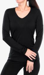 icebreaker Merino 200 Oasis LS V Termoaktív női felső - black - L