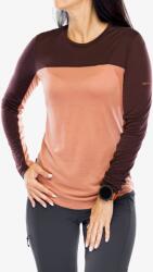 icebreaker Merino 125 Cool-Lite Sphere LS Tee Női pulóver - cb cedar wood/bittersweet/cb - XS