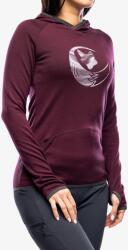 Sensor Merino Up Fleece Hooded Női kapucnis felső - port red fox - S