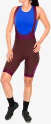 Montura Rando Cycling Bibshort Női biciklis rövidnadrág - wine red - XS
