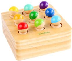 Leziter Formabeillesztő Montessori készségfejlesztő fajáték (hlBTE-41)