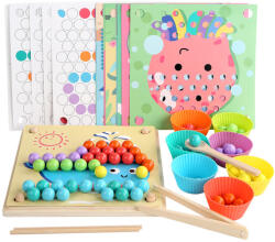 Leziter Képkirakó golyókkal Montessori fajáték (hlBTE-35)