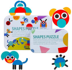 Leziter Logikai alak kirakó Montessori fajáték (hlBTE-37)