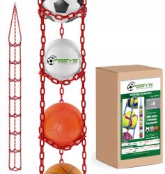 FBSYS Nagy akasztó, 8 labda számára, piros (5904161706915)