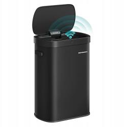 SONGMICS Automata Konyhai Szemeteskosár, 50L, mozgásérzékelővel, fekete (Ltb670b01)