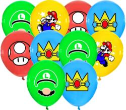 Hopki Mario Léggömb Szett, 10db, piros, sárga, zöld, kék