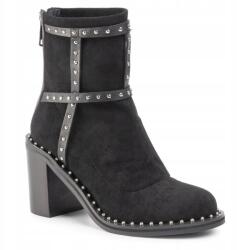 Eva Minge Női Bakancs, fekete, sarokkal, Size 37 (000471)