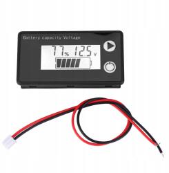  Akkumulátor Töltöttség Jelző, 12V, LCD kijelző, DC8V-100V (1110190012013)