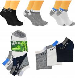 Cosas 3 pár Zokni szett, férfi, bambusz, sport, 43-46 (Super Wygodne Skarpety Robocze męskie SPORT)