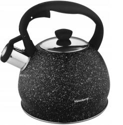 Klausberg Gáz indukciós vízforraló Hagyományos Síppal Acél Fekete 2L (KB-7320)
