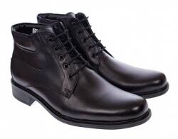 Ellion Ghete barbati imblanite din piele naturala elegante de culoare neagra GB33N, marimea 40
