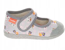 Milami Lány Kislány Papucs Milami szürke, macskás R22 (111 BR-17 GREY)