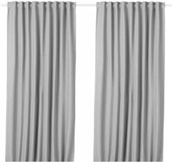 IKEA Vilborg fényzáró függönyök, 1 pár, 145×300cm, szürke (904.234.15)