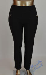  Polár Bélelt, Nagy Méretű Sötétbarna Nadrág! 6XL/7XL Fekete