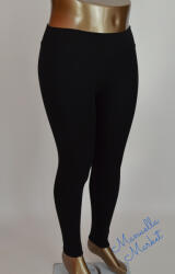 Sima Fazonú, Bundás Fekete Molett Leggings/Cicanadrág/Aláöltöző! 2XL/3XL-es